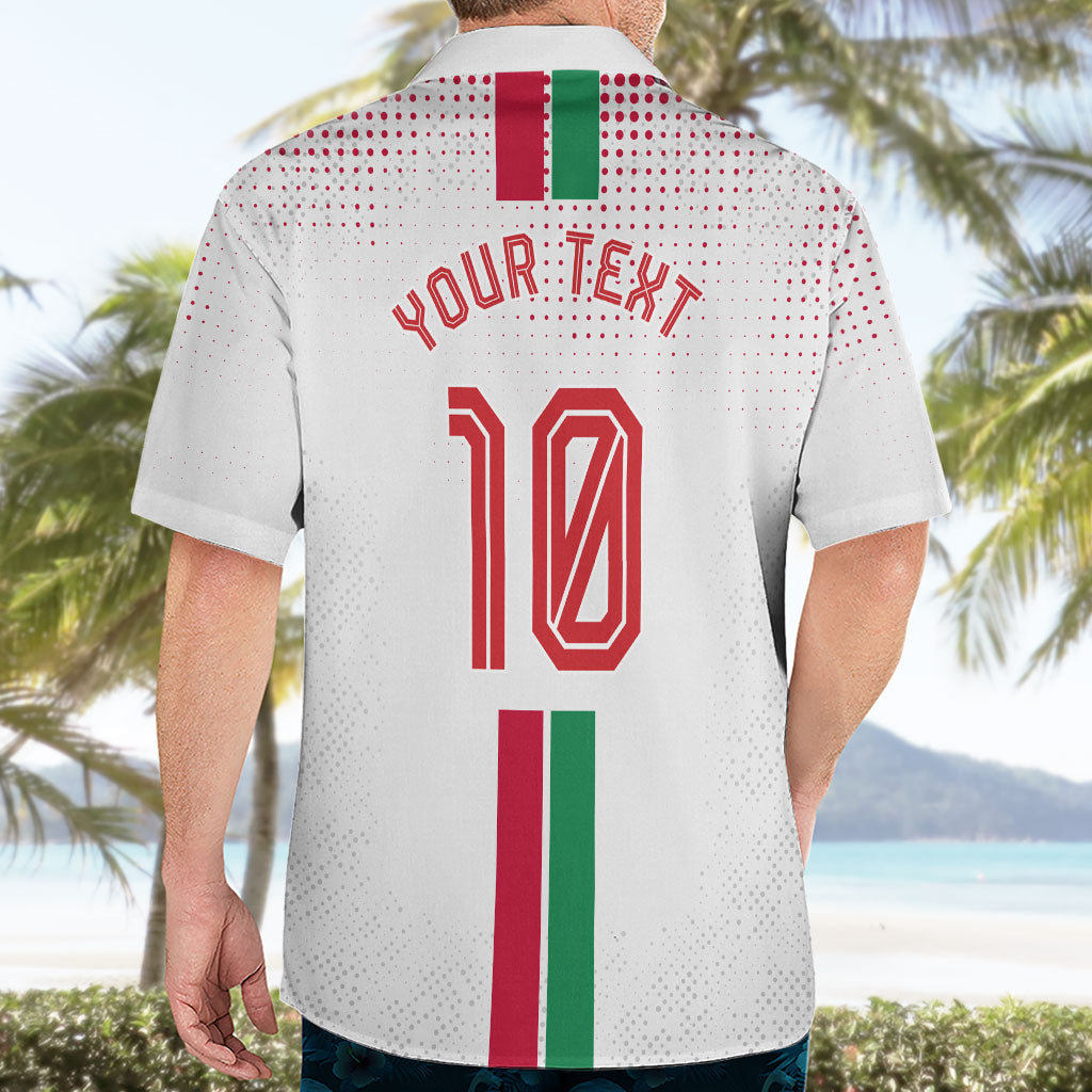 Personalized Jordan Football Hawaiian Shirt The Chivalrous Ones Oryx Mascot Patriotic Halftone Dot