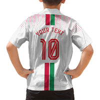 Personalized Jordan Football Hawaiian Shirt The Chivalrous Ones Oryx Mascot Patriotic Halftone Dot