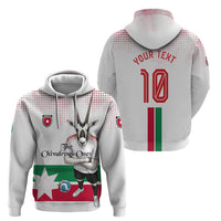 Personalized Jordan Football Hoodie The Chivalrous Ones Oryx Mascot Patriotic Halftone Dot