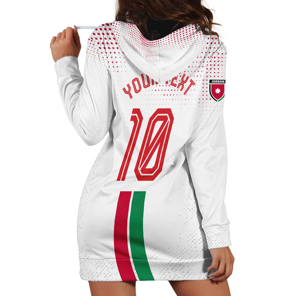 Personalized Jordan Football Hoodie Dress The Chivalrous Ones Oryx Mascot Patriotic Halftone Dot