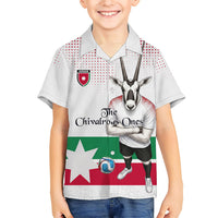 Personalized Jordan Football Kid Hawaiian Shirt The Chivalrous Ones Oryx Mascot Patriotic Halftone Dot