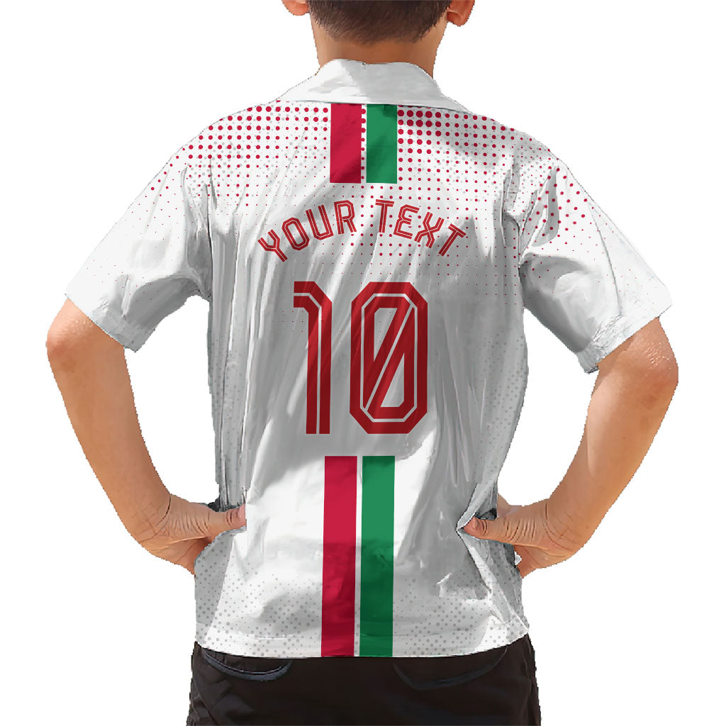 Personalized Jordan Football Kid Hawaiian Shirt The Chivalrous Ones Oryx Mascot Patriotic Halftone Dot