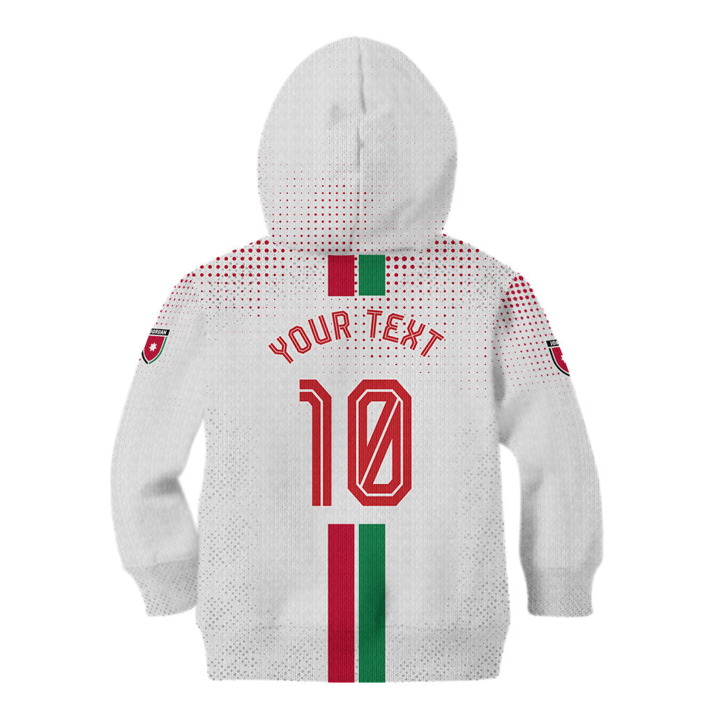 Personalized Jordan Football Kid Hoodie The Chivalrous Ones Oryx Mascot Patriotic Halftone Dot