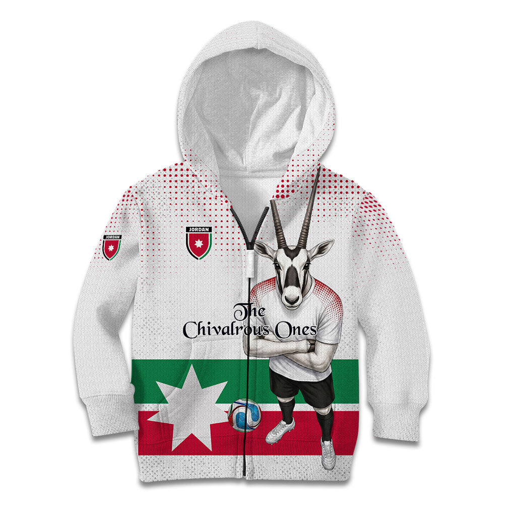 Personalized Jordan Football Kid Hoodie The Chivalrous Ones Oryx Mascot Patriotic Halftone Dot