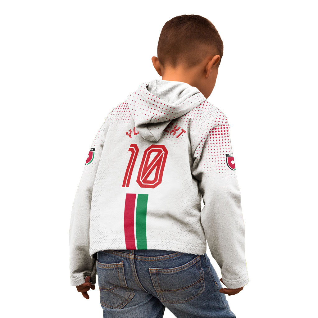 Personalized Jordan Football Kid Hoodie The Chivalrous Ones Oryx Mascot Patriotic Halftone Dot