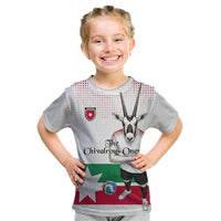 Personalized Jordan Football Kid T Shirt The Chivalrous Ones Oryx Mascot Patriotic Halftone Dot