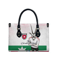 Jordan Football Leather Bag The Chivalrous Ones Oryx Mascot Patriotic Halftone Dot