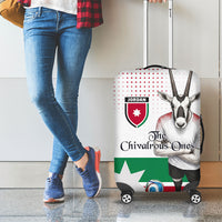 Jordan Football Luggage Cover The Chivalrous Ones Oryx Mascot Patriotic Halftone Dot