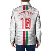 Personalized Jordan Football Padded Jacket The Chivalrous Ones Oryx Mascot Patriotic Halftone Dot