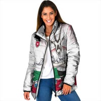 Personalized Jordan Football Padded Jacket The Chivalrous Ones Oryx Mascot Patriotic Halftone Dot