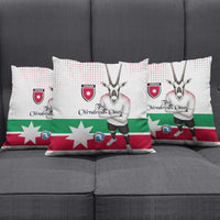 Jordan Football Pillow Cover The Chivalrous Ones Oryx Mascot Patriotic Halftone Dot