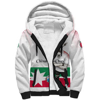 Personalized Jordan Football Sherpa Hoodie The Chivalrous Ones Oryx Mascot Patriotic Halftone Dot