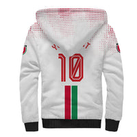 Personalized Jordan Football Sherpa Hoodie The Chivalrous Ones Oryx Mascot Patriotic Halftone Dot