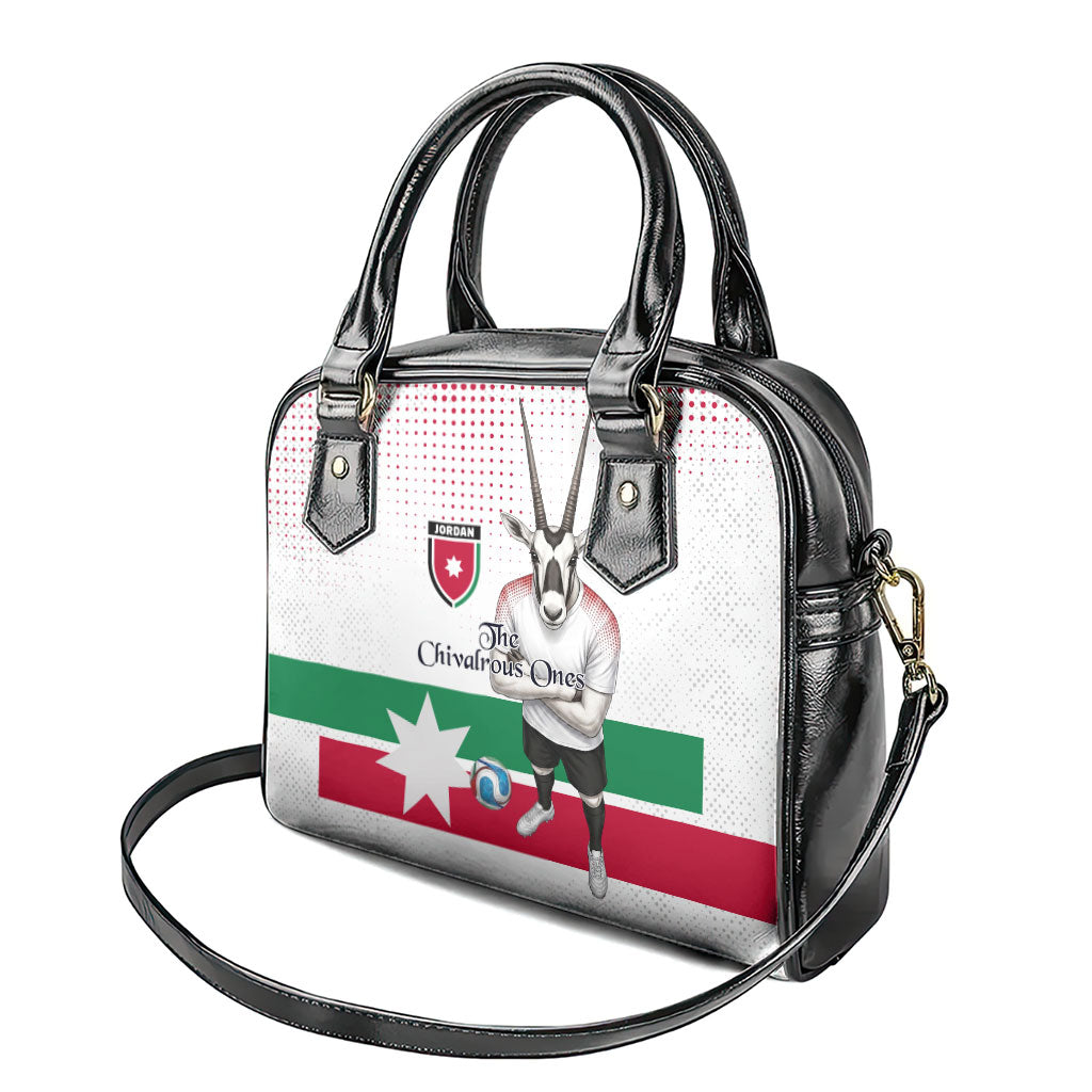Jordan Football Shoulder Handbag The Chivalrous Ones Oryx Mascot Patriotic Halftone Dot