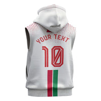 Personalized Jordan Football Sleeveless Hoodie The Chivalrous Ones Oryx Mascot Patriotic Halftone Dot