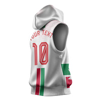 Personalized Jordan Football Sleeveless Hoodie The Chivalrous Ones Oryx Mascot Patriotic Halftone Dot