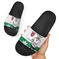 Jordan Football Slide Sandals The Chivalrous Ones Oryx Mascot Patriotic Halftone Dot