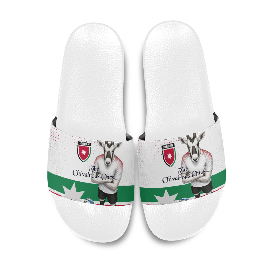 Jordan Football Slide Sandals The Chivalrous Ones Oryx Mascot Patriotic Halftone Dot