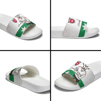 Jordan Football Slide Sandals The Chivalrous Ones Oryx Mascot Patriotic Halftone Dot
