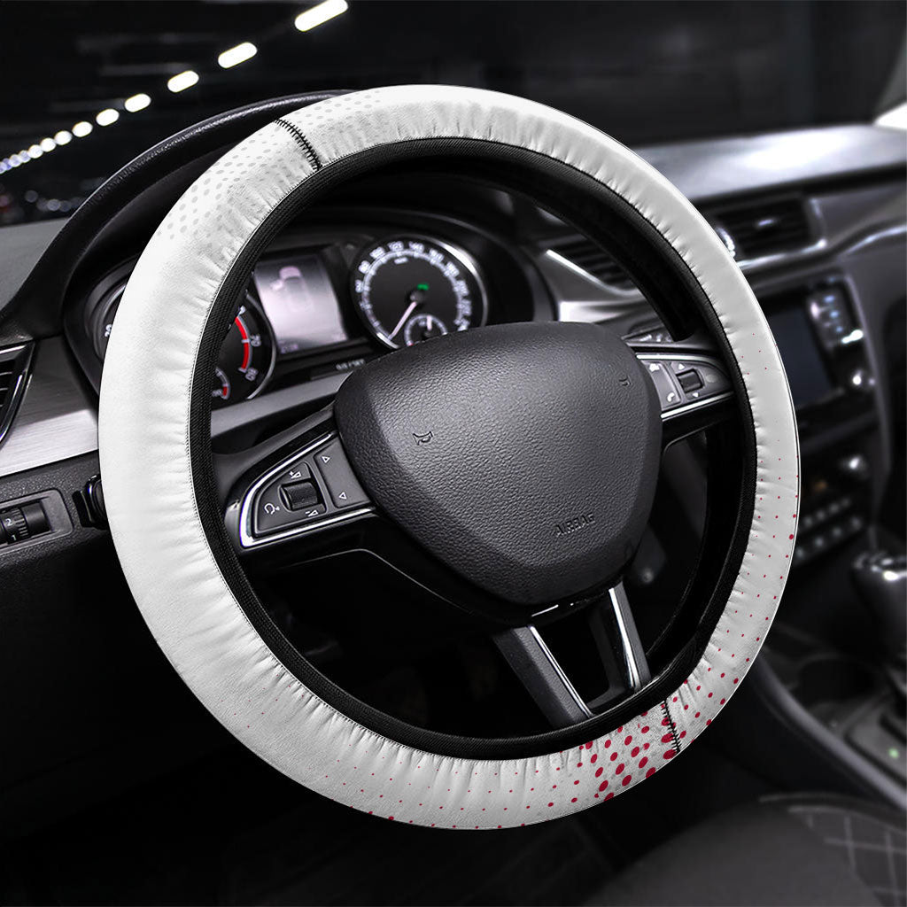 Jordan Football Steering Wheel Cover The Chivalrous Ones Oryx Mascot Patriotic Halftone Dot