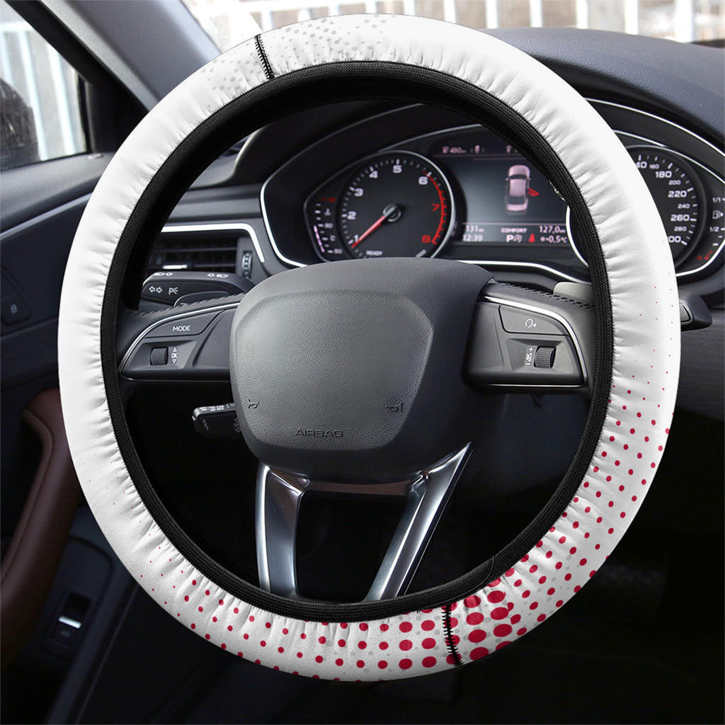 Jordan Football Steering Wheel Cover The Chivalrous Ones Oryx Mascot Patriotic Halftone Dot