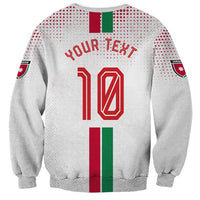 Personalized Jordan Football Sweatshirt The Chivalrous Ones Oryx Mascot Patriotic Halftone Dot