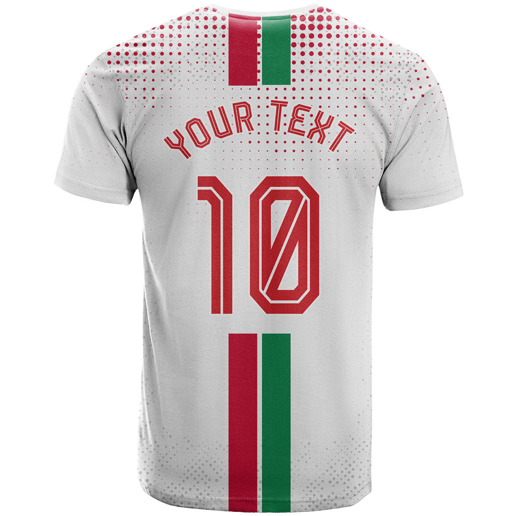 Personalized Jordan Football T Shirt The Chivalrous Ones Oryx Mascot Patriotic Halftone Dot