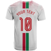 Personalized Jordan Football T Shirt The Chivalrous Ones Oryx Mascot Patriotic Halftone Dot