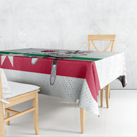 Jordan Football Tablecloth The Chivalrous Ones Oryx Mascot Patriotic Halftone Dot