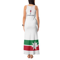 Jordan Football Tank Maxi Dress The Chivalrous Ones Oryx Mascot Patriotic Halftone Dot