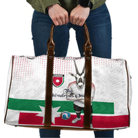 Jordan Football Travel Bag The Chivalrous Ones Oryx Mascot Patriotic Halftone Dot
