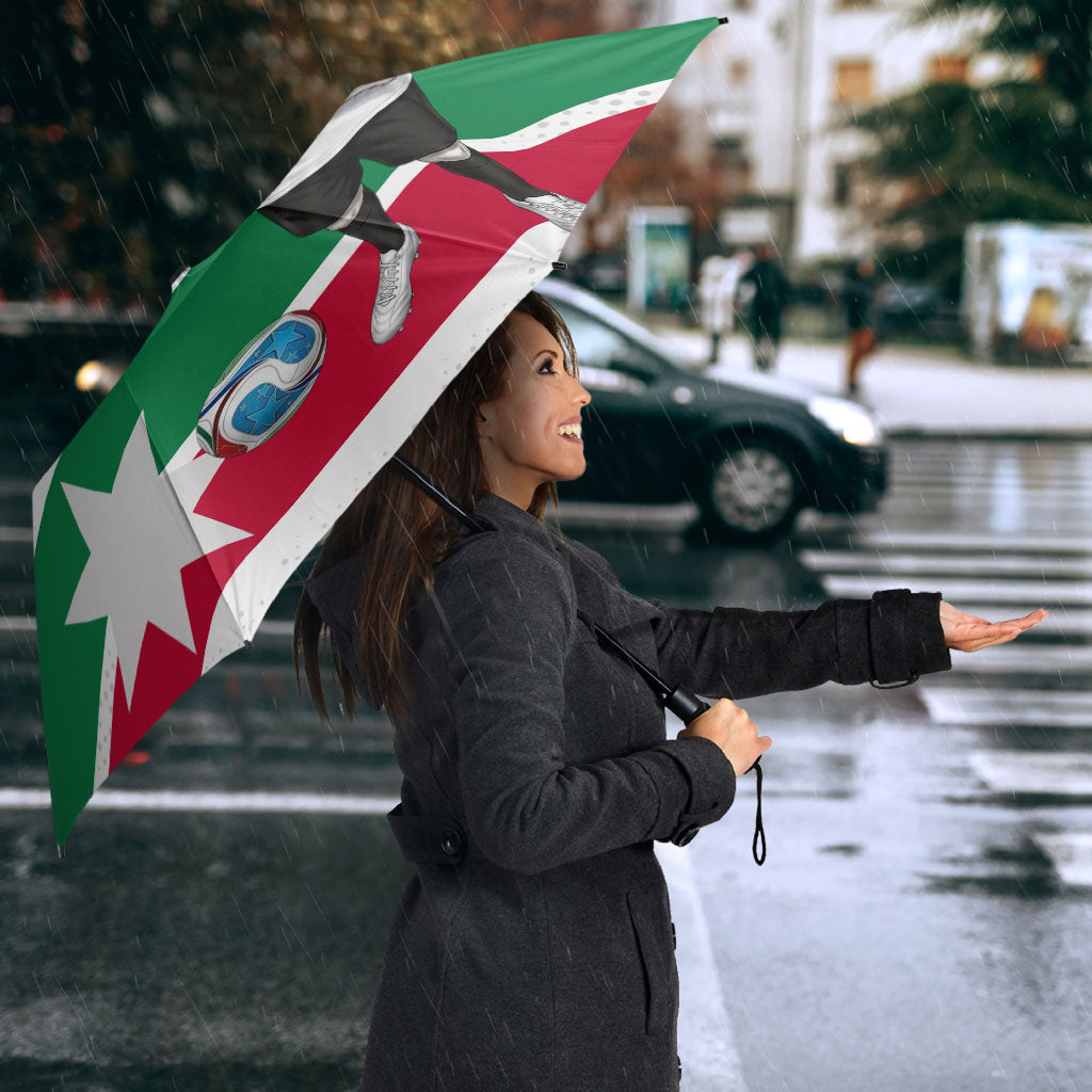 Jordan Football Umbrella The Chivalrous Ones Oryx Mascot Patriotic Halftone Dot