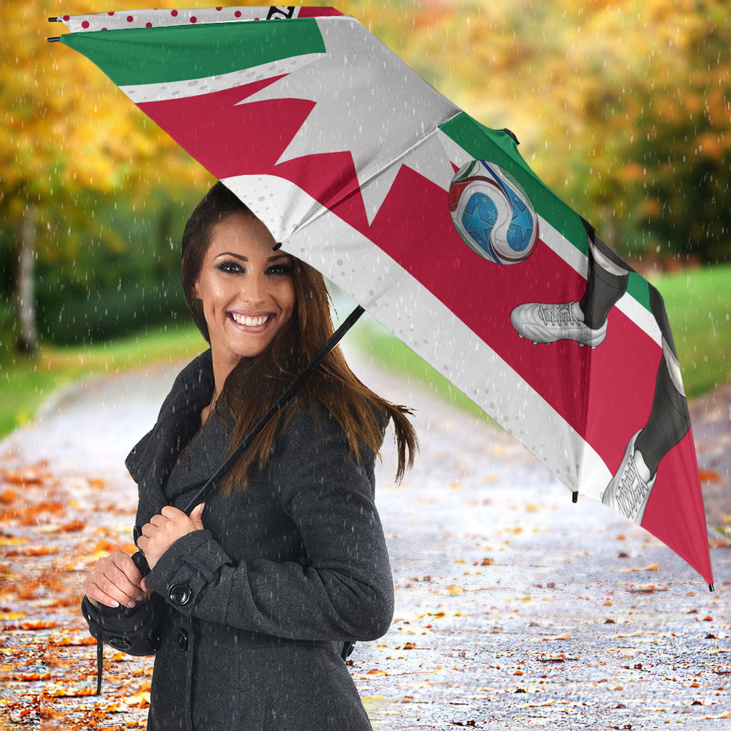 Jordan Football Umbrella The Chivalrous Ones Oryx Mascot Patriotic Halftone Dot