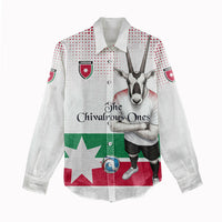Personalized Jordan Football Women Casual Shirt The Chivalrous Ones Oryx Mascot Patriotic Halftone Dot