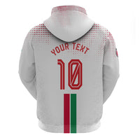 Personalized Jordan Football Zip Hoodie The Chivalrous Ones Oryx Mascot Patriotic Halftone Dot