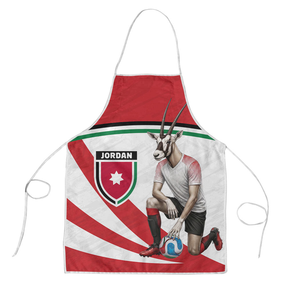 Jordan Football Oryx Mascot Apron Patriotic Diagonal Stripe Athletic Graphic