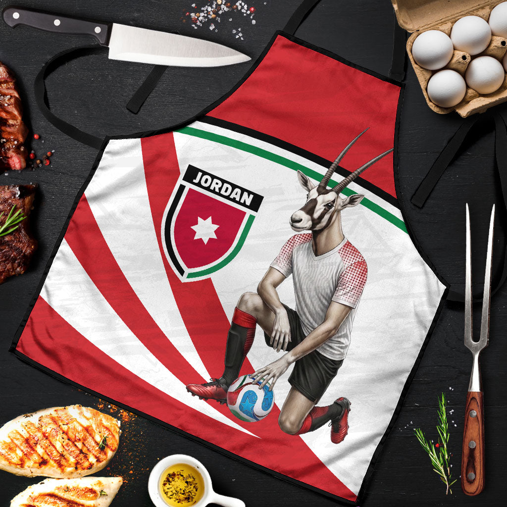 Jordan Football Oryx Mascot Apron Patriotic Diagonal Stripe Athletic Graphic