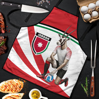 Jordan Football Oryx Mascot Apron Patriotic Diagonal Stripe Athletic Graphic