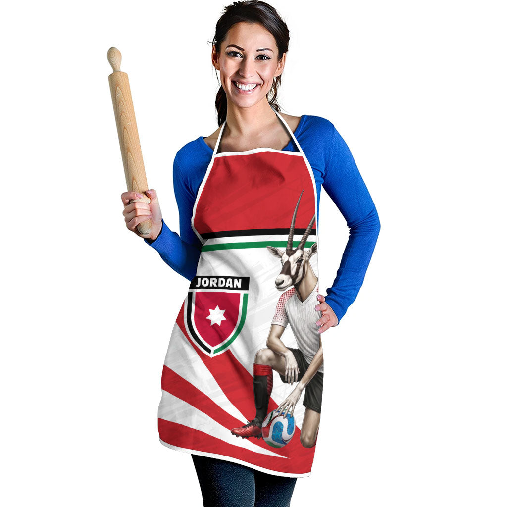 Jordan Football Oryx Mascot Apron Patriotic Diagonal Stripe Athletic Graphic