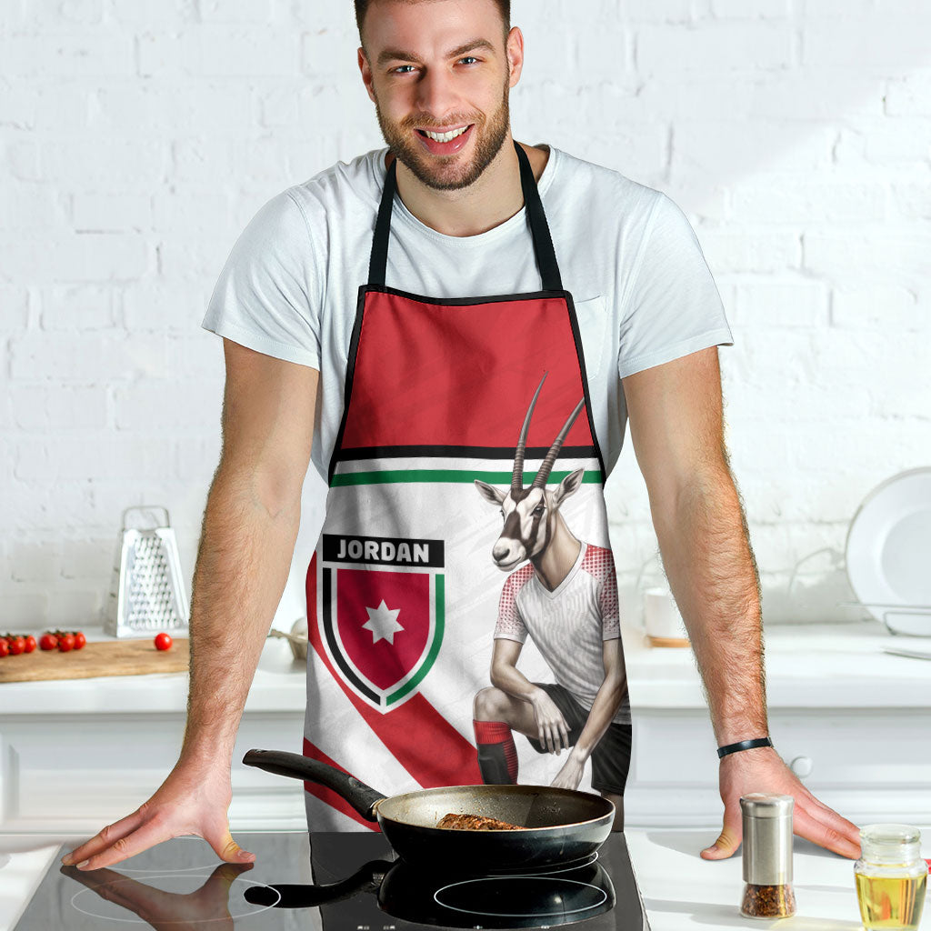 Jordan Football Oryx Mascot Apron Patriotic Diagonal Stripe Athletic Graphic