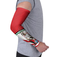 Jordan Football Oryx Mascot Arm Sleeves Patriotic Diagonal Stripe Athletic Graphic