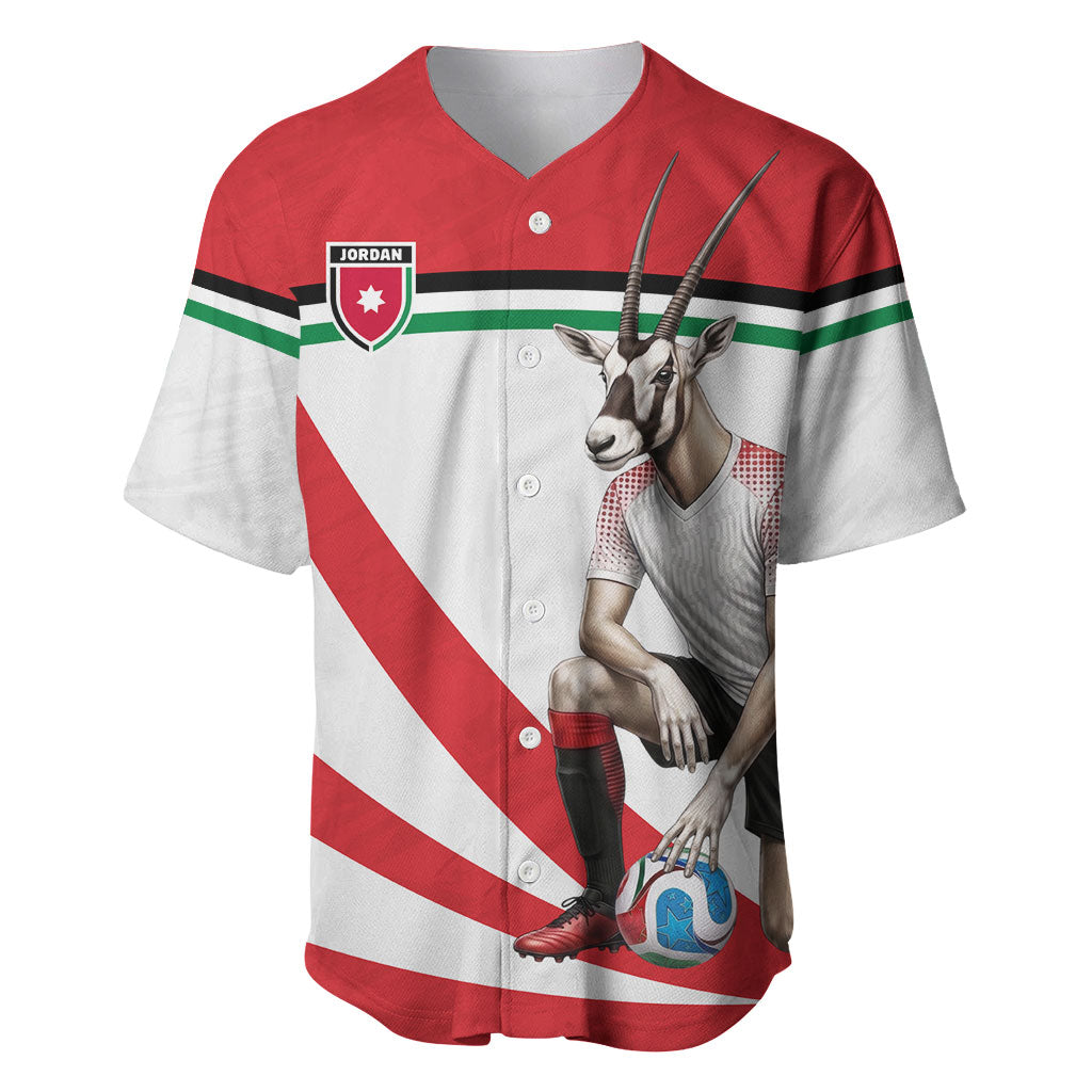 Personalized Jordan Football Oryx Mascot Baseball Jersey Patriotic Diagonal Stripe Athletic Graphic