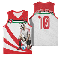 Personalized Jordan Football Oryx Mascot Basketball Jersey Patriotic Diagonal Stripe Athletic Graphic