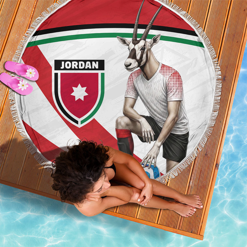 Jordan Football Oryx Mascot Beach Blanket Patriotic Diagonal Stripe Athletic Graphic