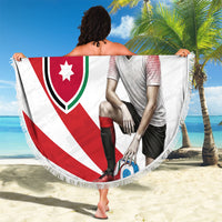 Jordan Football Oryx Mascot Beach Blanket Patriotic Diagonal Stripe Athletic Graphic