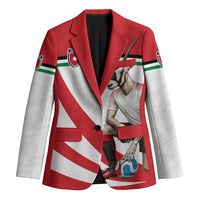 Personalized Jordan Football Oryx Mascot Blazer Patriotic Diagonal Stripe Athletic Graphic