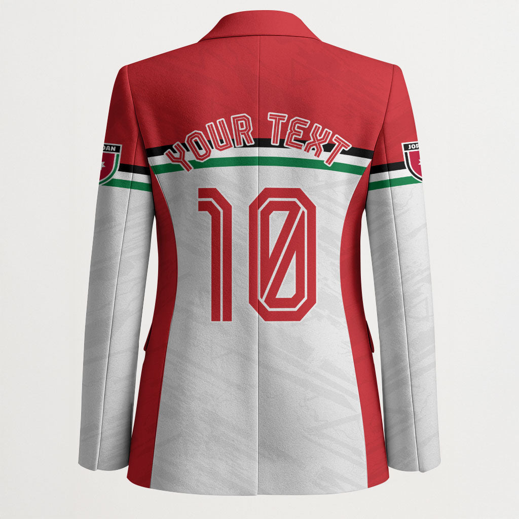 Personalized Jordan Football Oryx Mascot Blazer Patriotic Diagonal Stripe Athletic Graphic