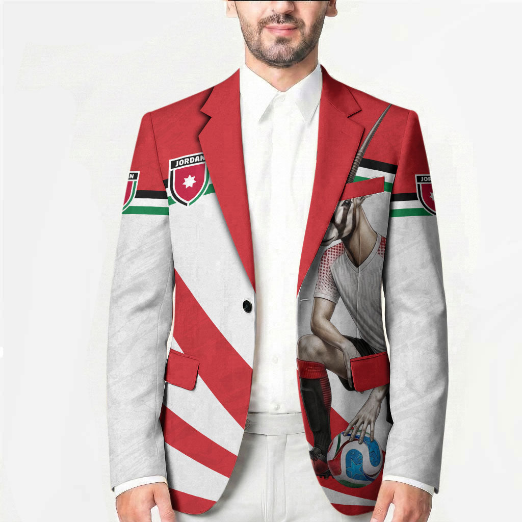 Personalized Jordan Football Oryx Mascot Blazer Patriotic Diagonal Stripe Athletic Graphic