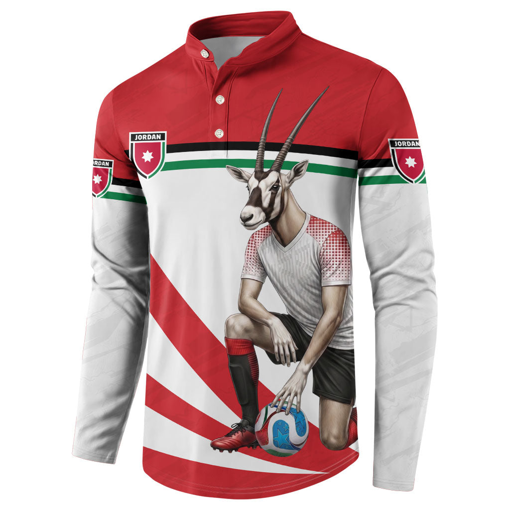 Personalized Jordan Football Oryx Mascot Button Sweatshirt Patriotic Diagonal Stripe Athletic Graphic