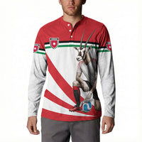 Personalized Jordan Football Oryx Mascot Button Sweatshirt Patriotic Diagonal Stripe Athletic Graphic